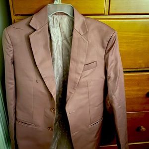 Custom made suit Dusty Pink three piece slim suit